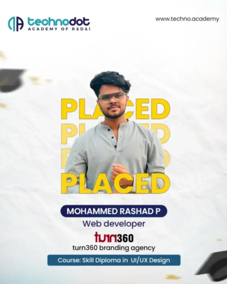 Another Proud Moment at Techno Dot Academy!Our student, Mohammed Rashad P, stepped into his care.webp