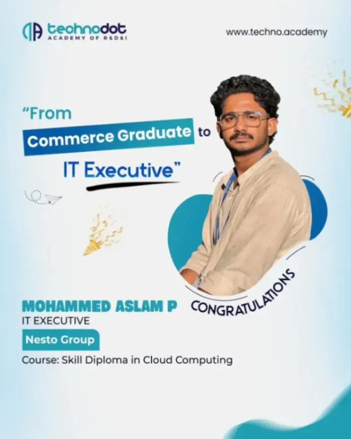 Big congratulations to Mohammed Aslam P on stepping into the tech world as an IT Executive at Ne.webp