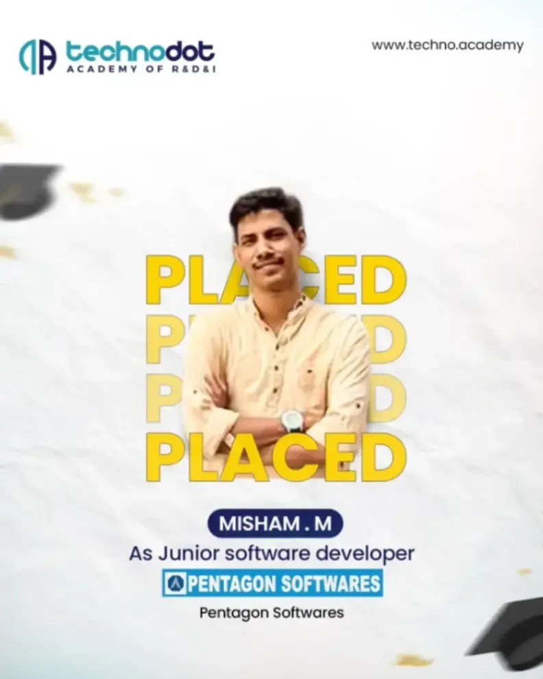 Congrats!Misham.MPlaced as Junior software developerPentagon SoftwaresJoin and Get Placed📲+91.webp